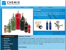 Tablet Screenshot of chemixgases.co.in